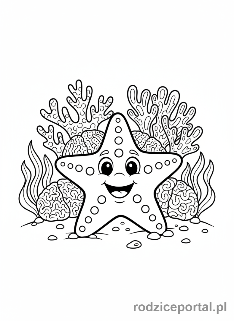 Kolorowanka Gwiazda - Rozgwiazda