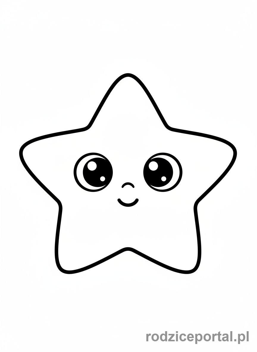Kolorowanka Gwiazdki - Malutka gwiazdka