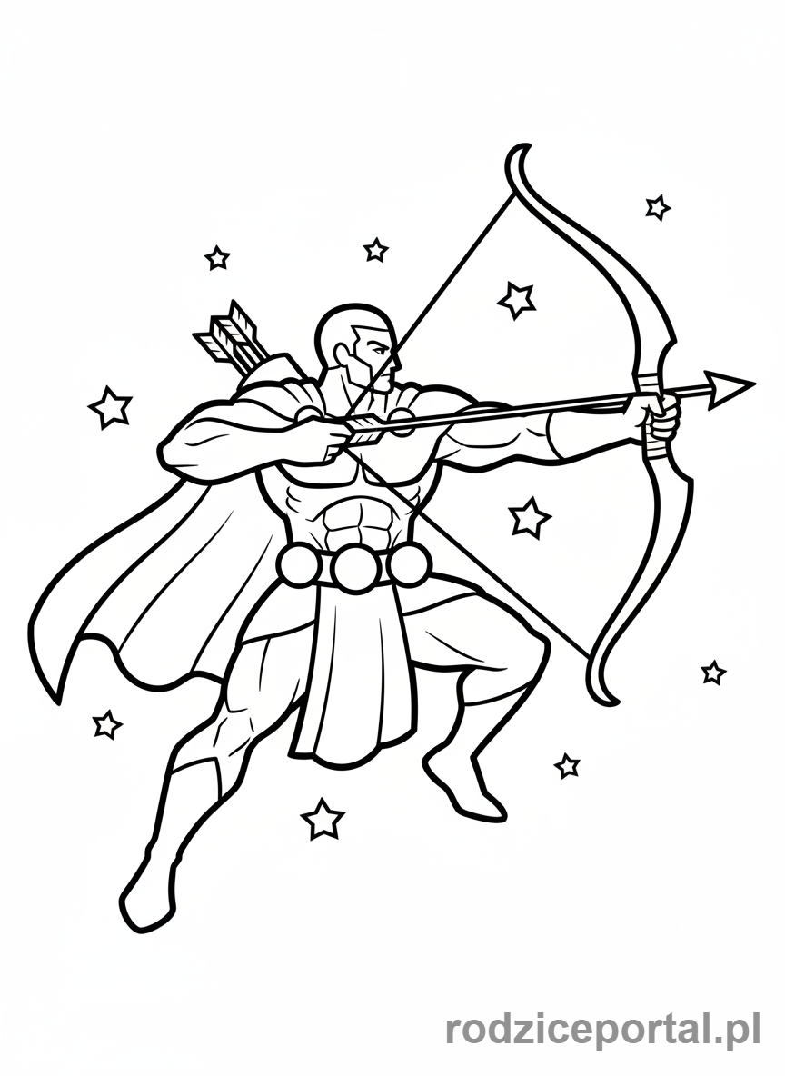 Kolorowanka Gwiazdozbiory - Orion Lacznik