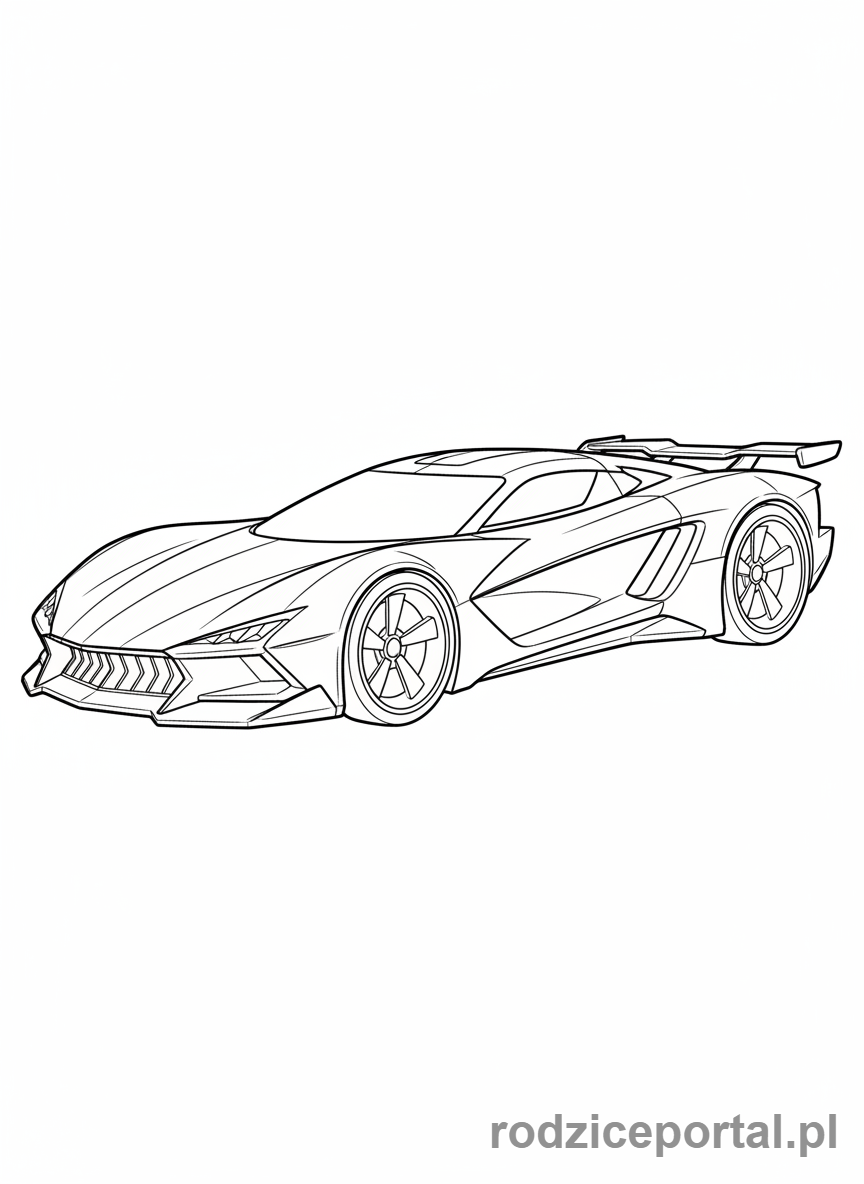 Kolorowanka Hot Wheels - Hot Wheels futurystyczny