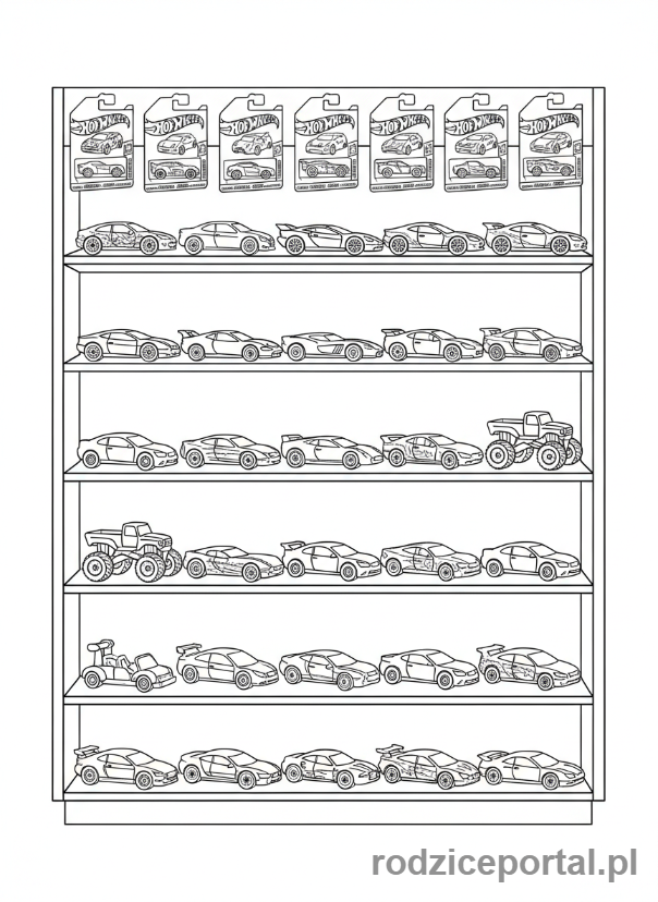 Kolorowanka Hot Wheels - Kolekcja Hot Wheels
