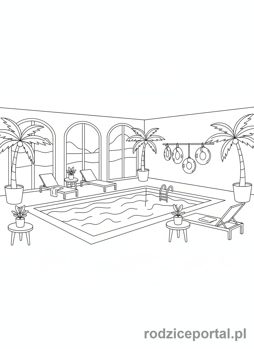 Kolorowanka Hotel - Basen hotelowy