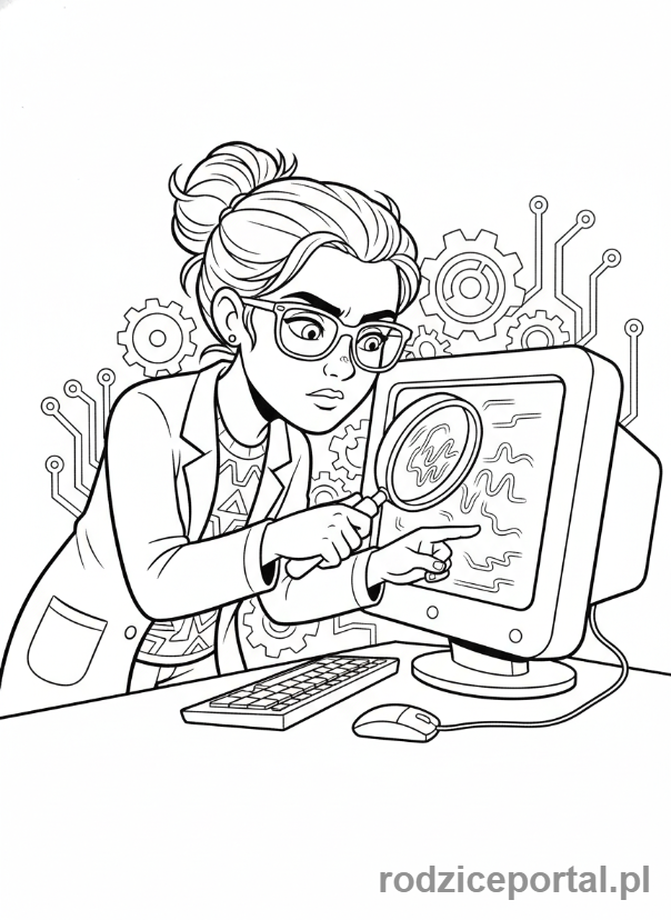 Kolorowanka Informatyk - Debugowanie kodu