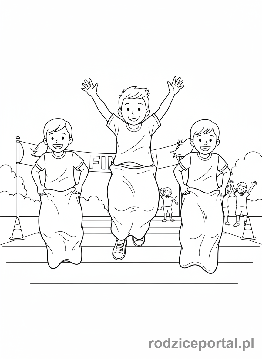 Kolorowanka Klasa 3 - Dzien sportu