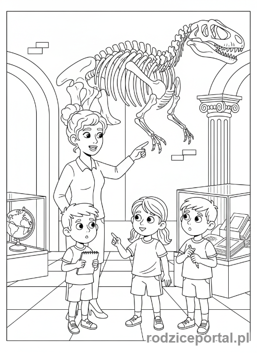 Kolorowanka Klasa 3 - Wycieczka szkolna