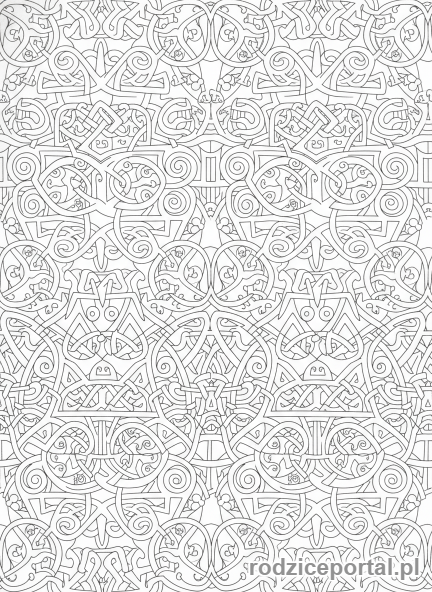 Kolorowanka Kreatywne Wzory - CeltyckieSploty