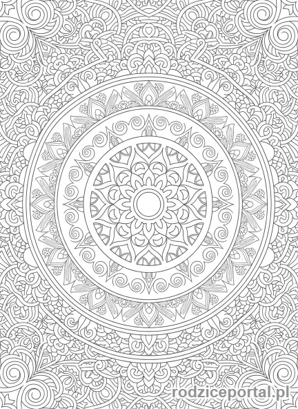 Kolorowanka Kreatywne Wzory - SymetrycznyPowtarzajacy