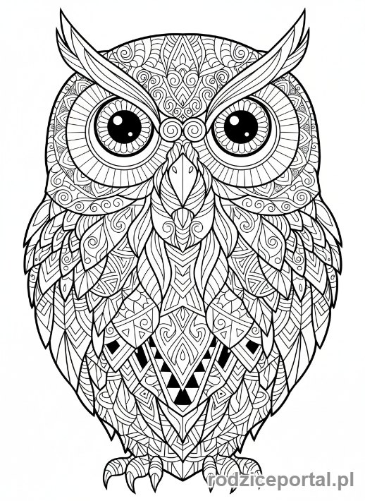 Kolorowanka Kreatywne Wzory - ZwierzetaZentangle