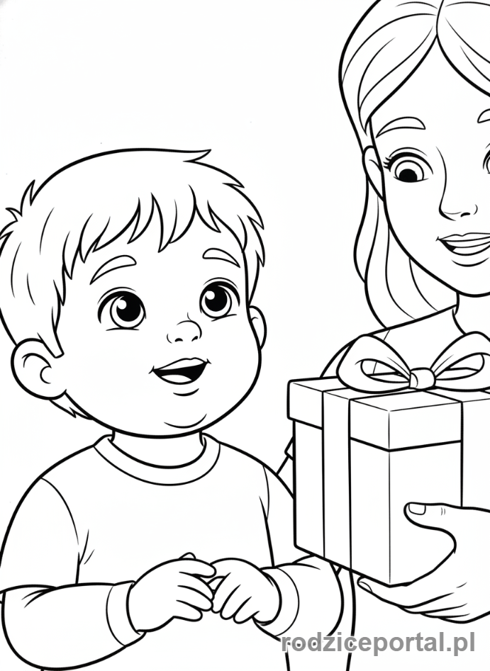 Kolorowanka Kultura Osobista - Dziecko mowi dziekuje