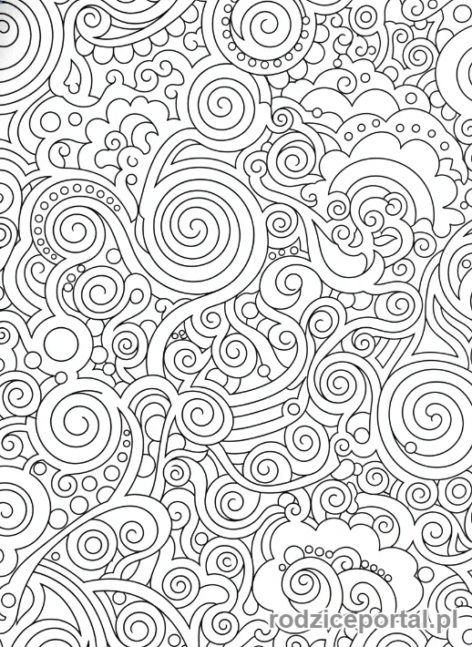 Kolorowanka Malarstwo - Abstrakcyjny wzór