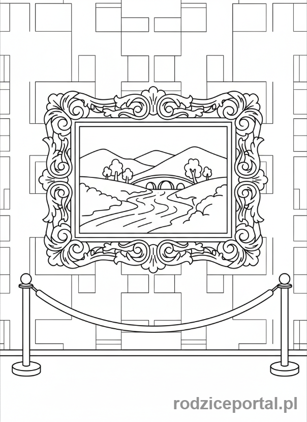 Kolorowanka Malarstwo - Obraz w galerii
