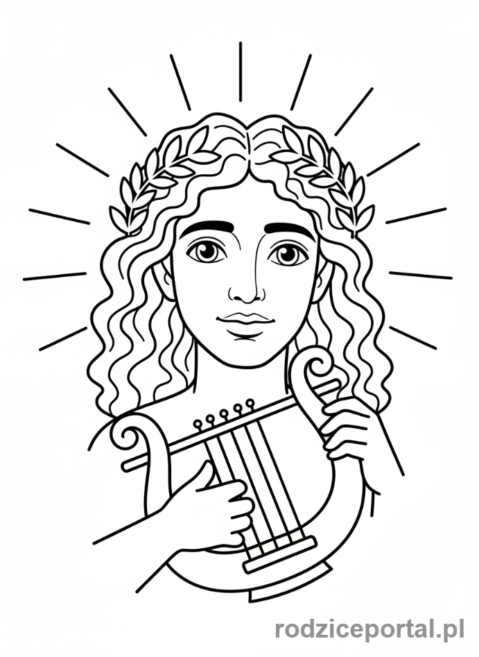 Kolorowanka Mitologia - Apollo