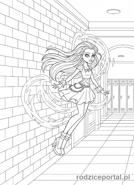 Kolorowanka Monster High - Spectra-duch