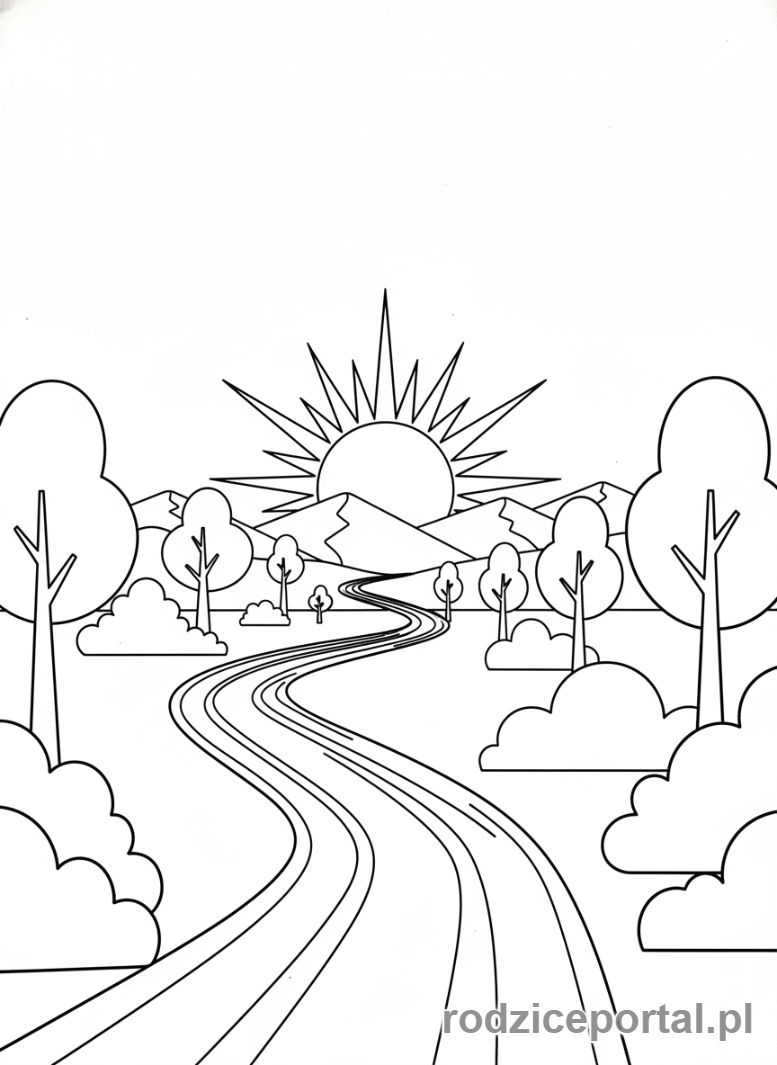 Kolorowanka Motywacja - Ścieżka do celu