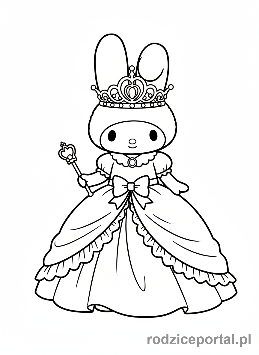 Kolorowanka My Melody - My Melody ksiezniczka