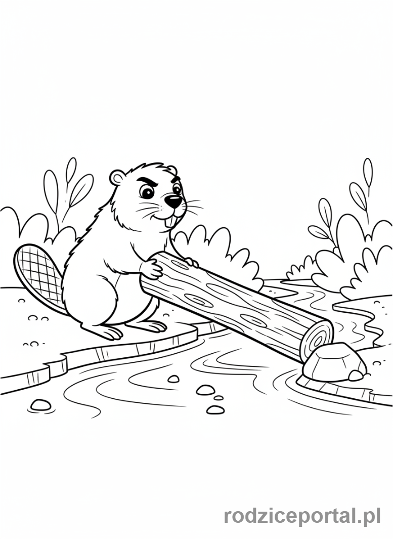 Kolorowanka Myślenie Logiczne - Budowanie mostu