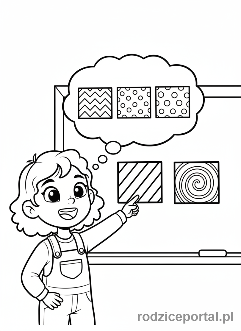 Kolorowanka Myślenie Logiczne - Rozpoznawanie wzorów
