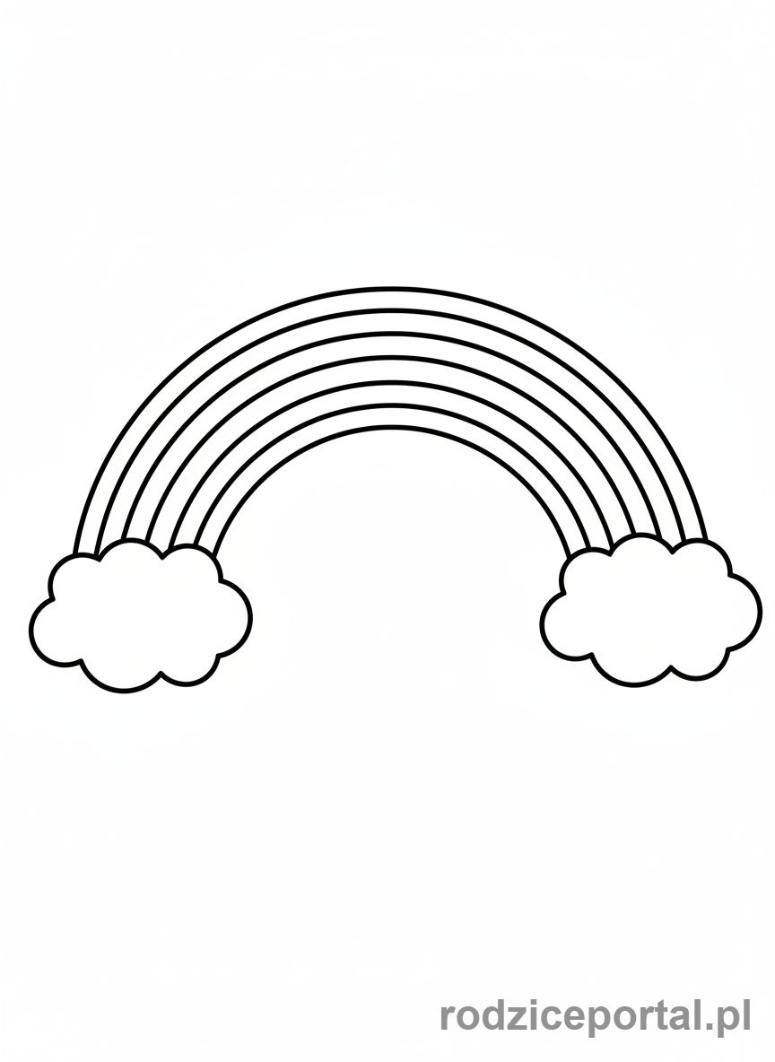 Kolorowanka Nauka Kolorów - Tęcza Kolorów