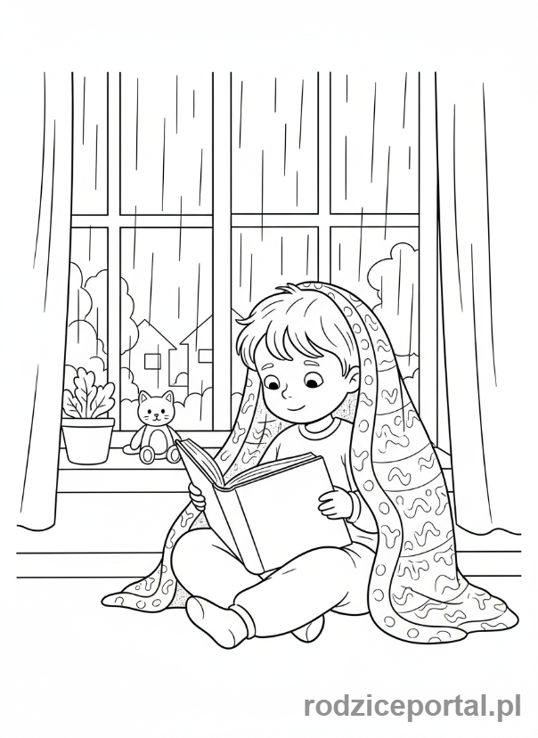 Kolorowanka Nauka Miesięcy - ListopadCzytanieHerbata