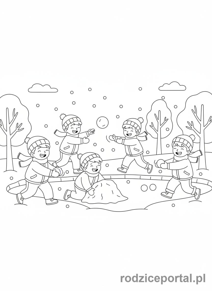 Kolorowanka Nauka Miesięcy - LutyZabawySnieg