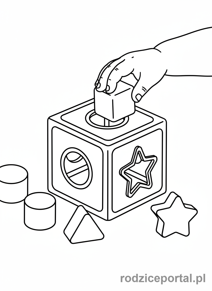 Kolorowanka Nauka Przez Zabawę - Maluch sorter kształtów