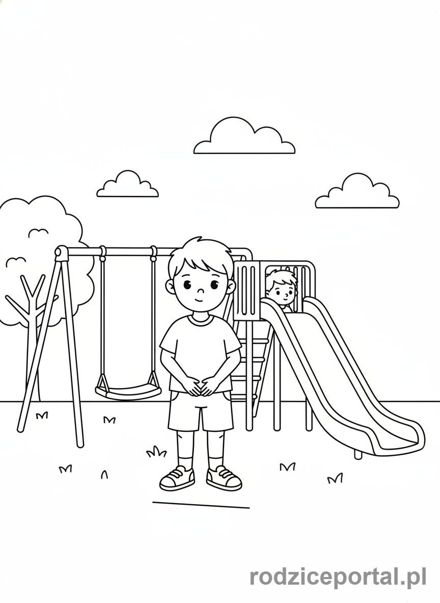 Kolorowanka Nauka Samoregulacji - Cierpliwe czekanie