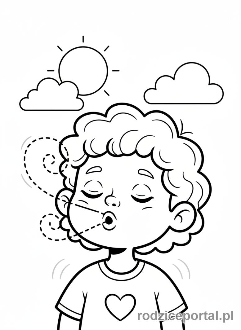 Kolorowanka Nauka Samoregulacji - Głęboki oddech