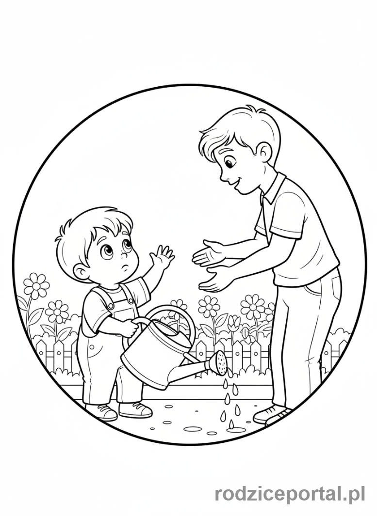 Kolorowanka Nauka Samoregulacji - Prośba o pomoc