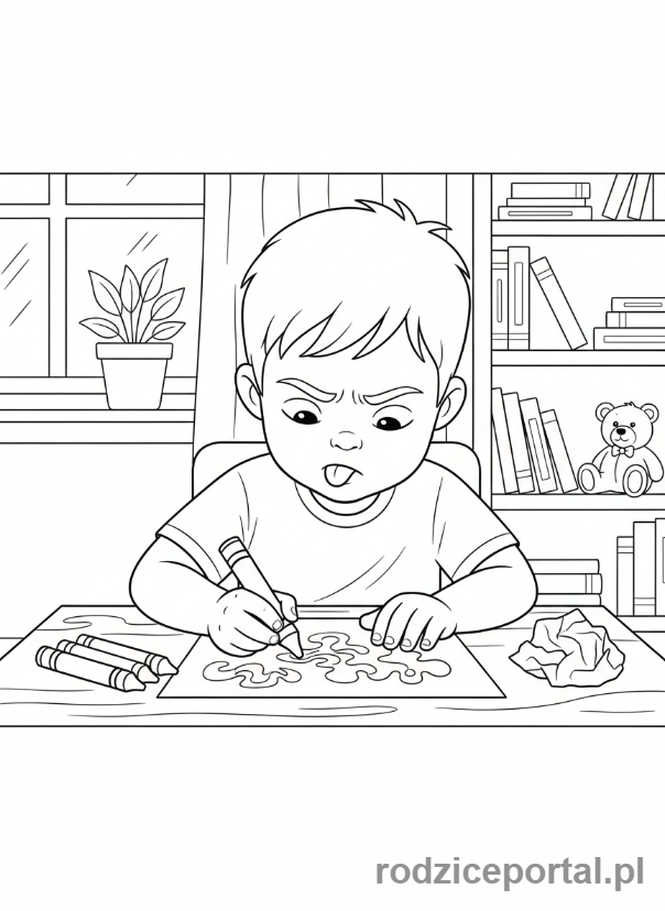 Kolorowanka Nauka Samoregulacji - Skupienie na zadaniu