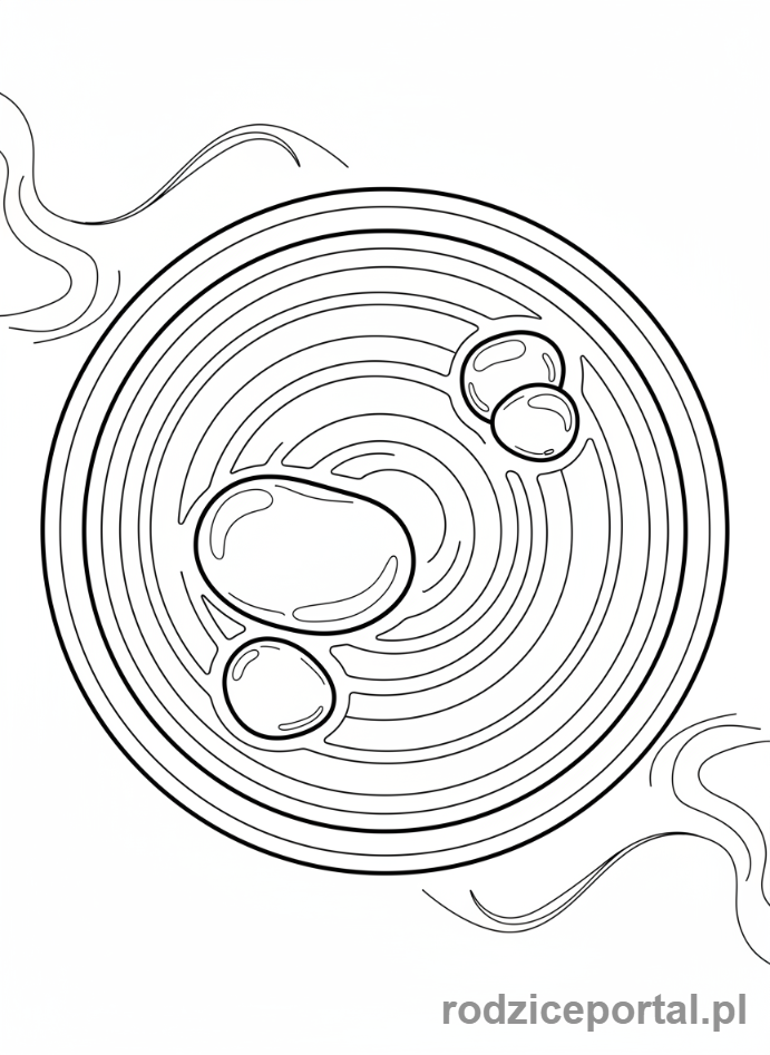 Kolorowanka Oddech Ćwiczenia - Ogród zen z elementami oddechu