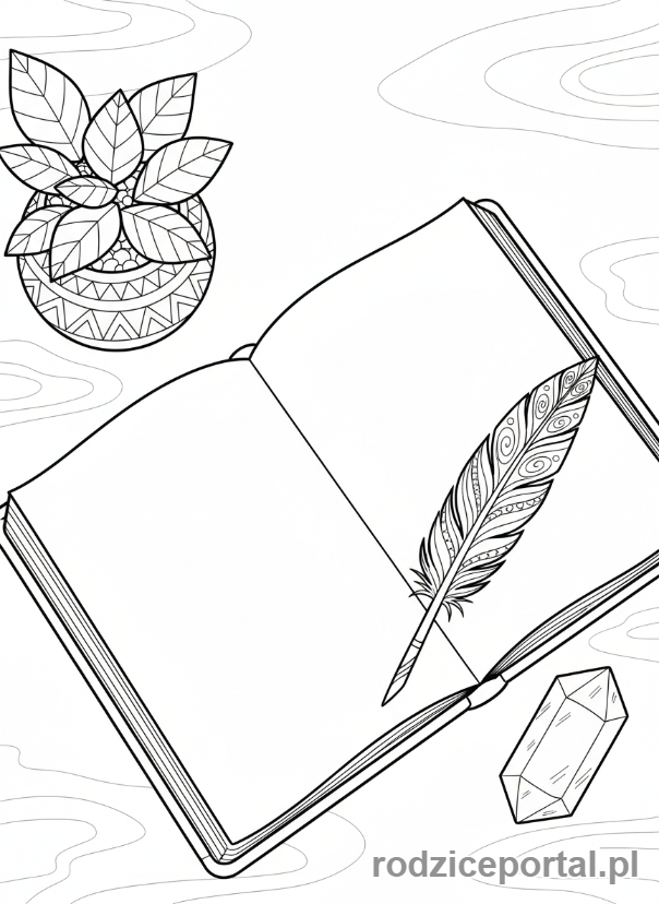 Kolorowanka Odpoczynek Mentalny - Pisanie dziennika