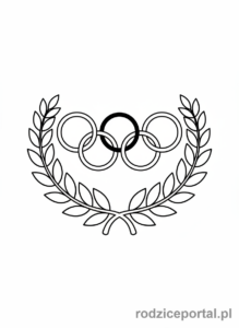 Kolorowanka Olimpijczyk - Kola olimpijskie