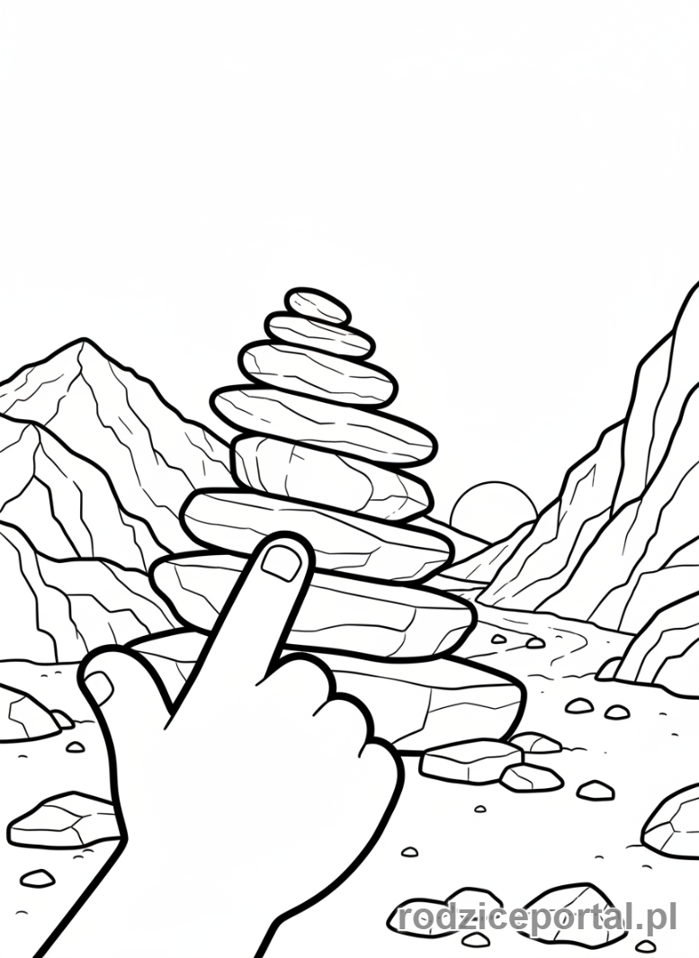 Kolorowanka Orientacja W Terenie - Podazanie za znakami terenowymi