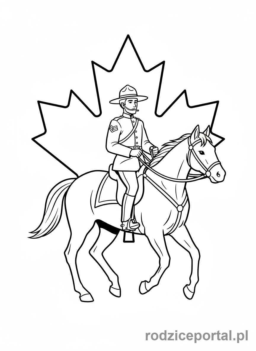 Kolorowanka Państwa Świata - Klon i gorska Policja