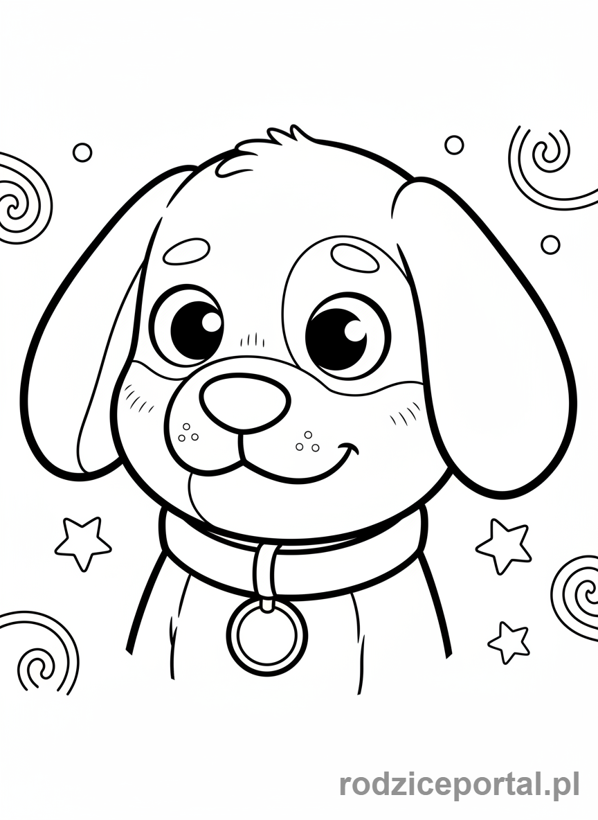Kolorowanka Poppy Playtime - DogDay usmiechniety portret