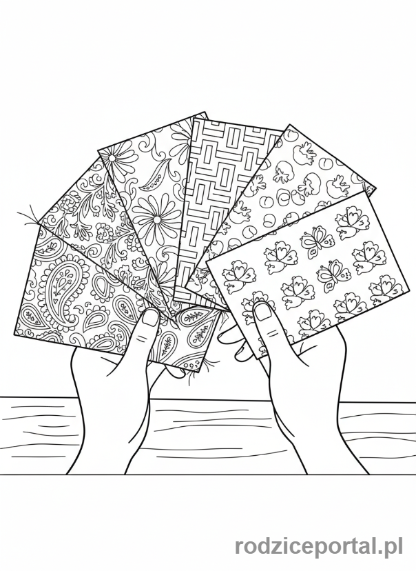 Kolorowanka Projektant - Projektantka tkanin z wzorami