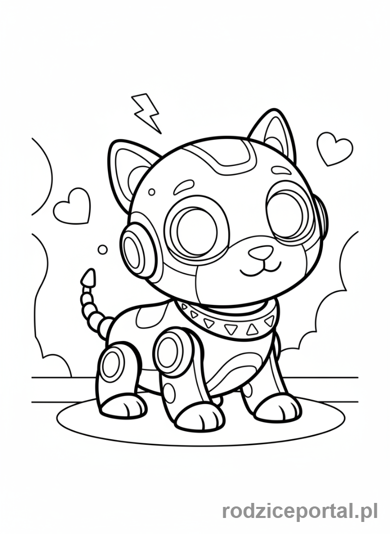 Kolorowanka Przyszłość - Futurologiczny zwierzak