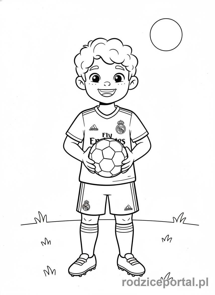 Kolorowanka Real Madryt - Młody kibic Realu