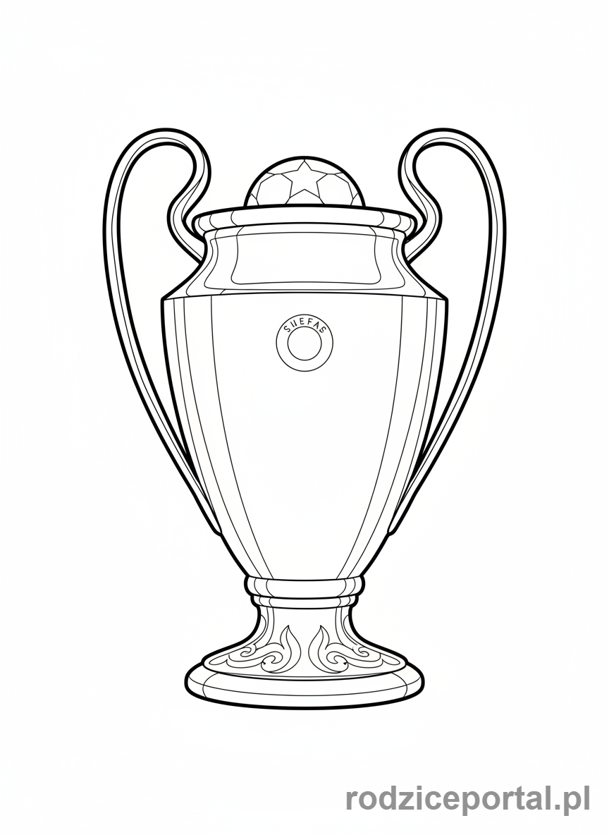 Kolorowanka Real Madryt - Puchar Ligi Mistrzów
