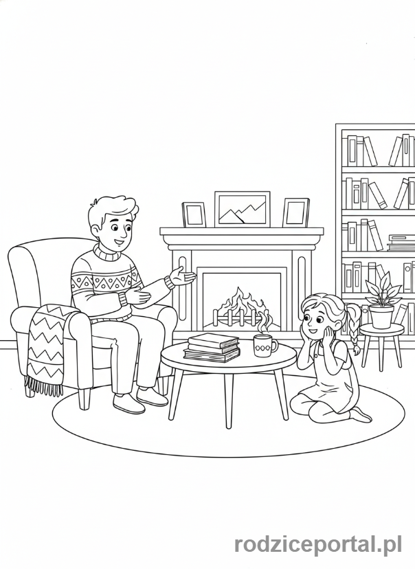 Kolorowanka Regulacja Emocji - Rozmowa o uczuciach