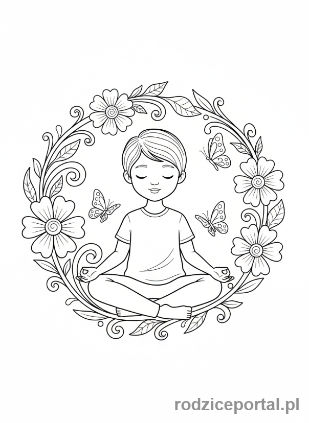 Kolorowanka Regulacja Emocji - Uważność i spokój