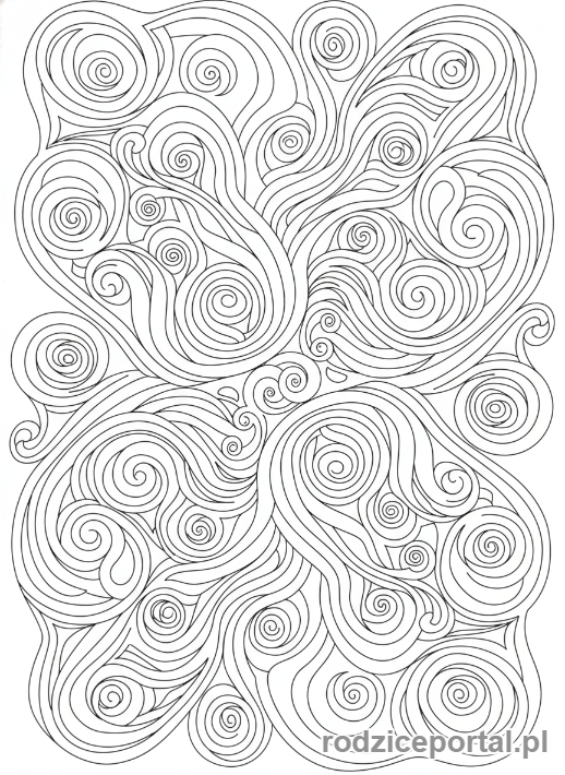 Kolorowanka Reset Emocjonalny - Abstrakcja oczyszczenie umysłu