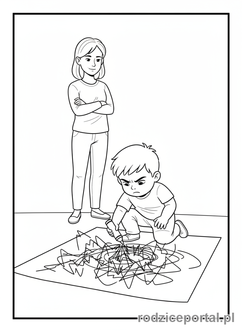 Kolorowanka Rozwój Emocjonalny - Wyrażanie złości w bezpieczny sposób