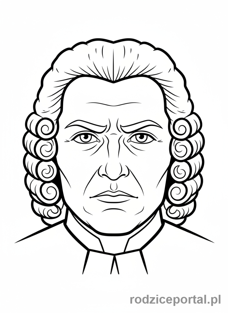 Kolorowanka Sędzia - Zbliżenie na twarz sędziego