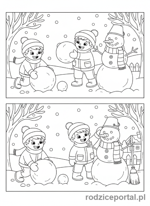 Kolorowanka Sekwencje - BudowanieBalwana