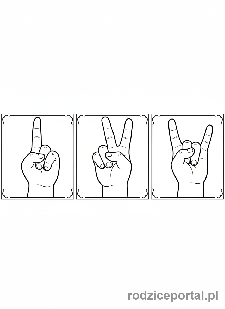 Kolorowanka Sekwencje - LiczenieNaPalcach