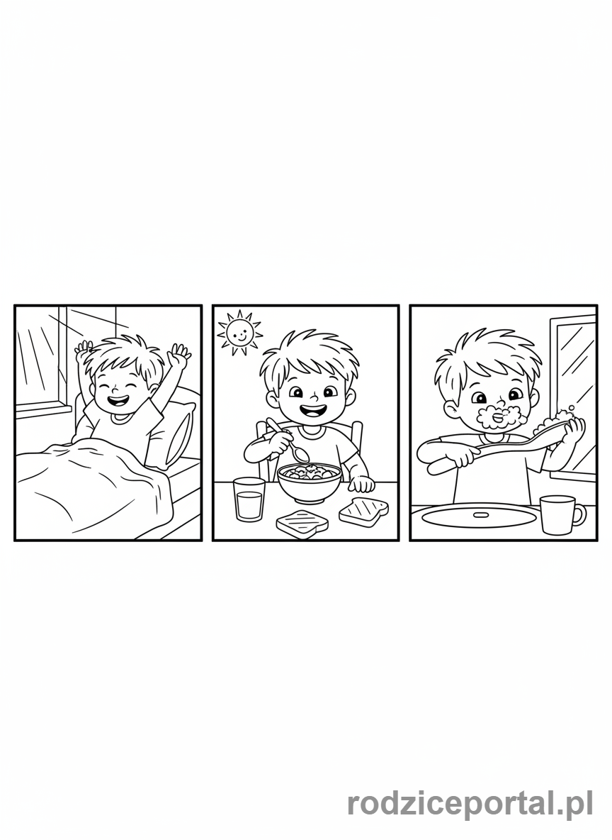 Kolorowanka Sekwencje - PorannaRutyna