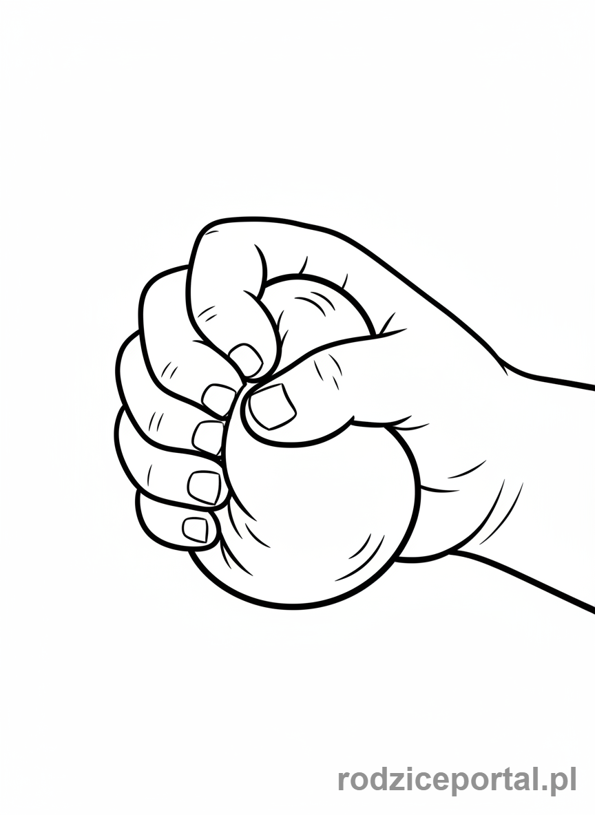 Kolorowanka Sensoryczne - Ściskana piłka antystresowa