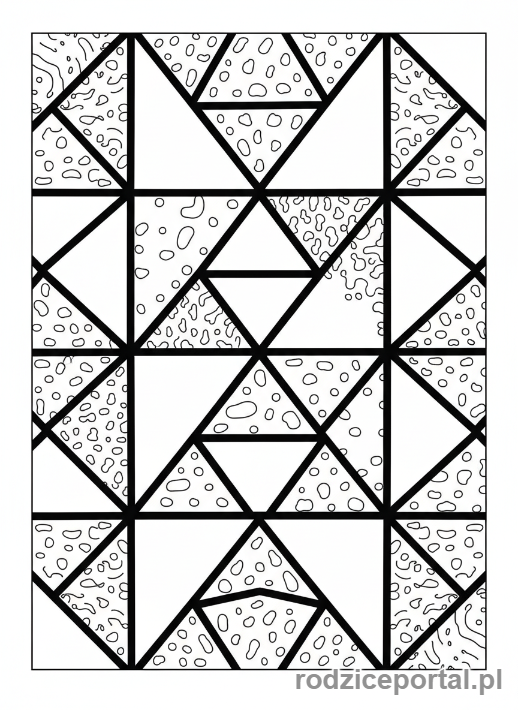 Kolorowanka Shadow - Abstrakcyjne wzory cieni