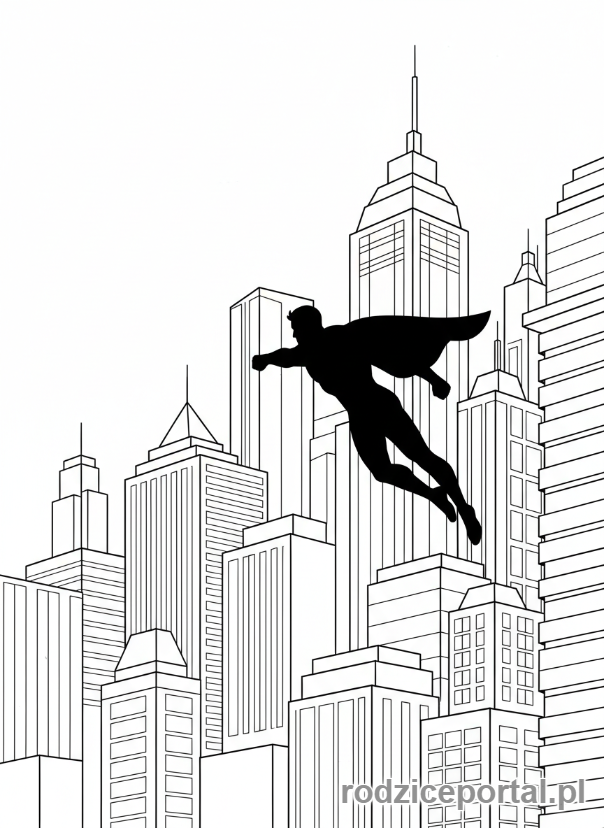 Kolorowanka Shadow - Cień superbohatera